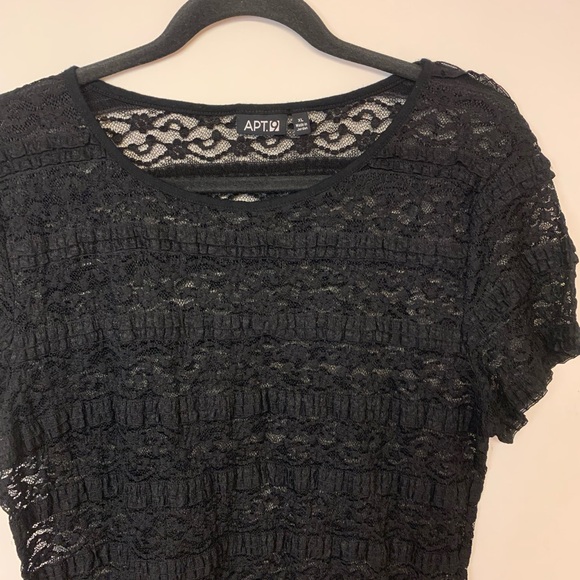 Apt 9 Blouse Lace Dark Romantic Whimsigoth Feminine Womens SZ XL - Picture 2 of 8